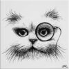 Cat Monocle Tile-0