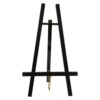 Black ZZ shape Tile Easel with gold chain - the perfect accompaniment to an Intricately Inked tile of your choice. Made in England