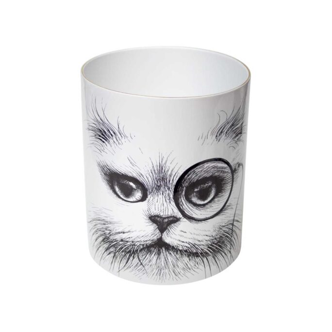 Supersize Cat Monocle / Cat No Monocle Vase-0
