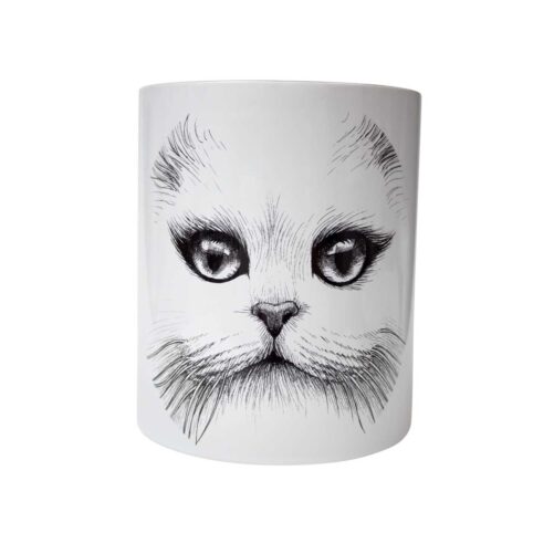 Supersize Cat Monocle / Cat No Monocle Vase-616