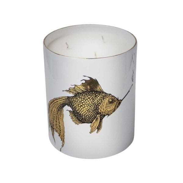 Supersize Smokey Gold Fish Candle-0