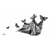 Bootiful Butterflies Intricate Ink Print-0