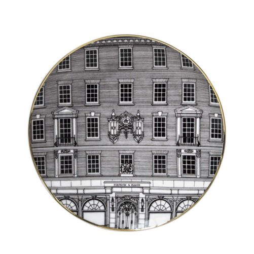 Magnificent & unique pieces in collaboration with Fortnum & Mason showcasing their beautiful Fortnum & Mason Picadilly London Facade Plate
