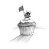 Ladybird Cupcake Intricate Ink Print-0