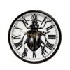 White Fine Bone China Beetle Clock, with brass battery operated mechanism. Available in all of our Perfect Plates. Made in England