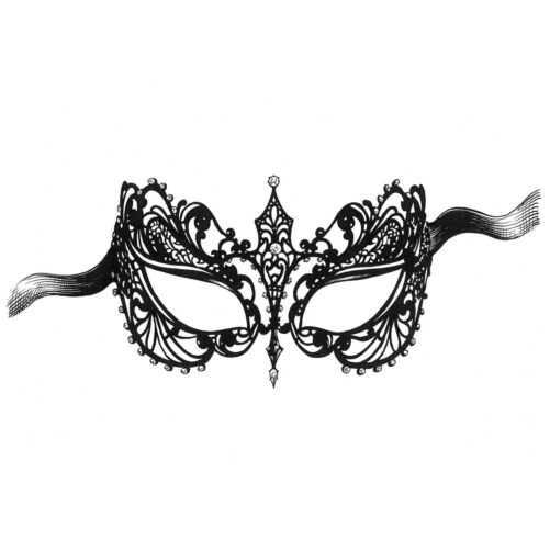 Masquerade Mask Intricate Ink-0