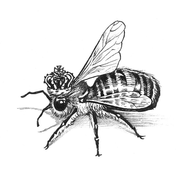 Queen Bee Intricate Ink-0