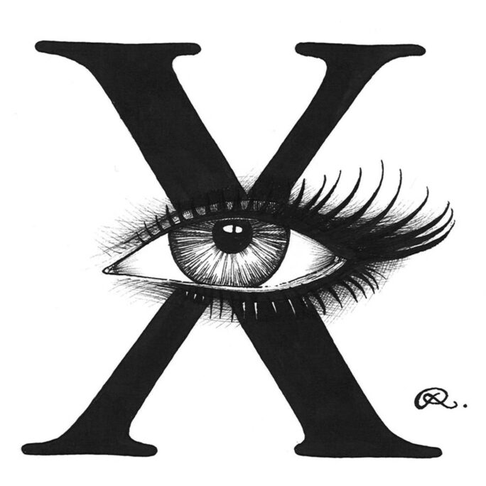 X - X-Ray Vision Intricate Ink Print-0