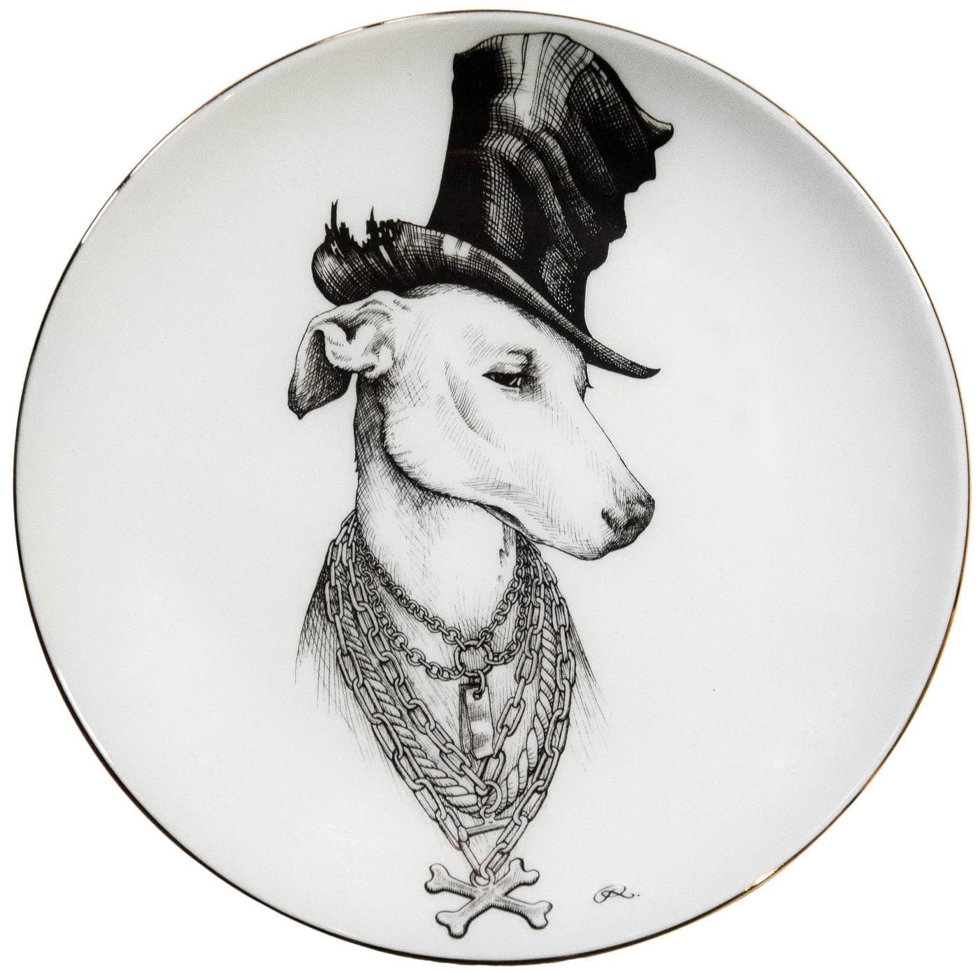 The Don' Whippet Dog Plate