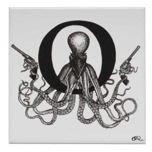 O - Outlaw Octopus Tile