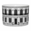 buildings in ink design on white fine china with 22 carat detailing