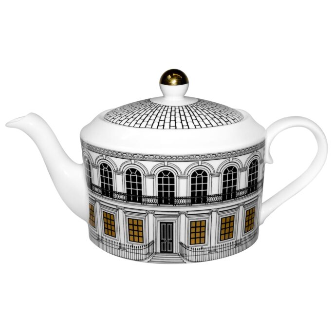Tip Top Teapot. Fill with your favourite tea or Jack Daniels if you prefer (remember to invite me). Beautiful Buildings White Teapot.
