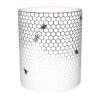 White Fine Bone China Buzzing Bee Voluminous Vase, beautiful & perfect for displaying a super flower arrangement. Made in England