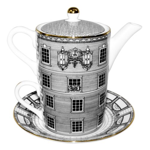 Tip top Tea for One. Fortnum & Mason Picadilly London Facade Tea for One & Saucer. Fill with your favourite tea or Jack Daniels if you prefer.