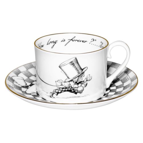 Alice in Wonderland Mad Hatter Tea Cup & Saucer