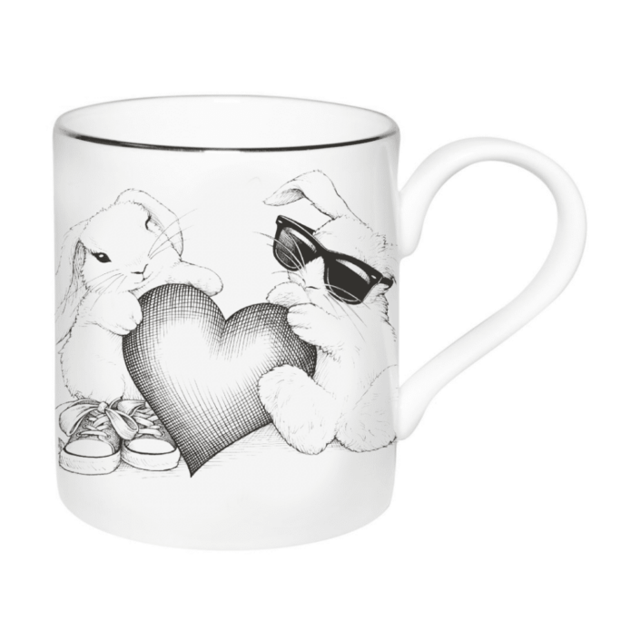 Majestic Mug with Bunny Love design