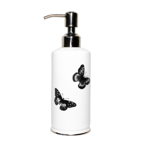 Hand washing Heaven. Fine Bone China Butterfly Soap Dispenser to keep you company during your 20 second rub/ a-dub-dub.