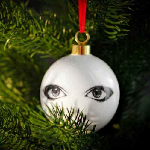 Eyes Looking at You Bauble in Tree