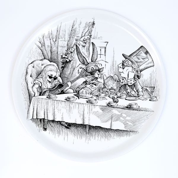 Alice in Wonderland Mad Hatter Tea Party Circular Tray