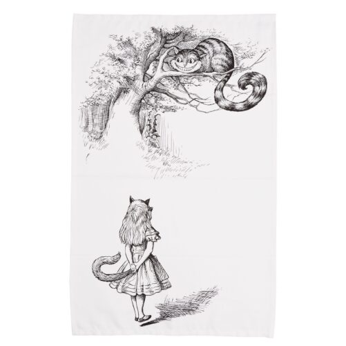 Alice Cheshire cat tea towel