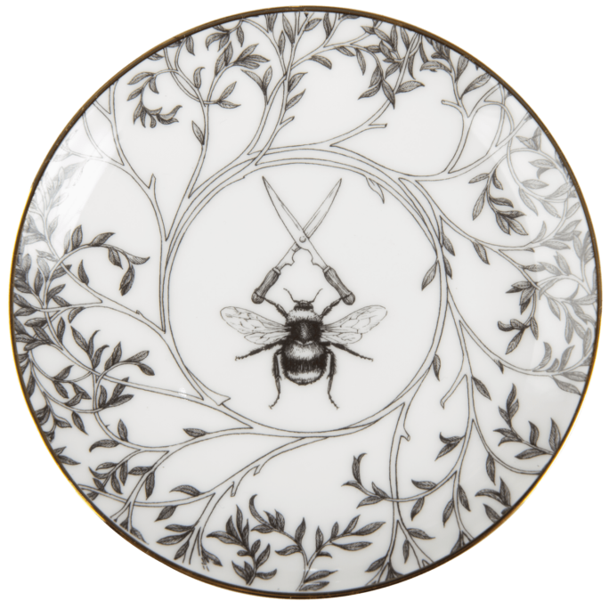 Bee holding Shears Plate by rory dobner