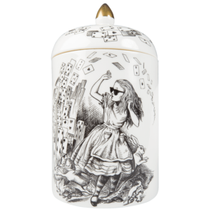 Alice in Wonderland Lidded jar by rory dobner