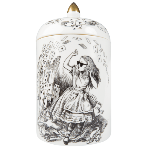 Alice in Wonderland Lidded jar by rory dobner