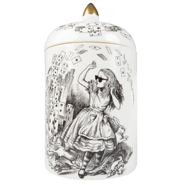 Alice in Wonderland Lidded jar by rory dobner