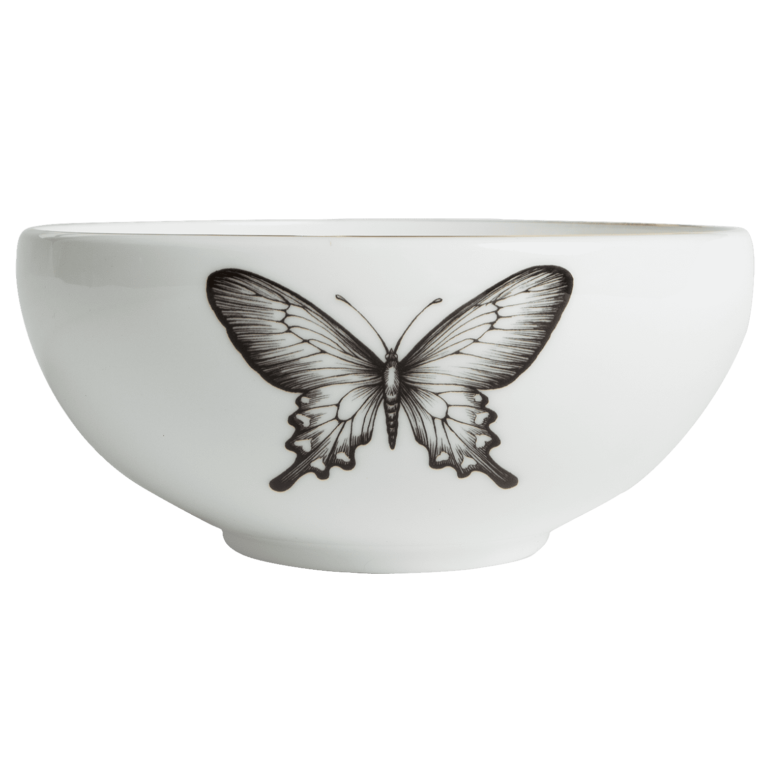 Butterfly Cereal Bowl - Fine Bone China