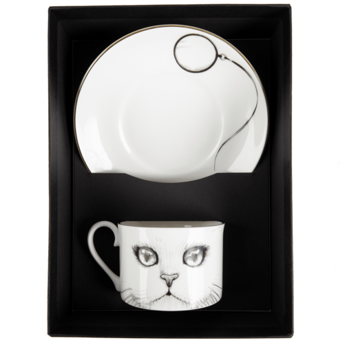 monocle cat tea set by rory dobner