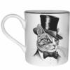 cat top hat mug by rory dobner