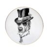 dog with top hat plate by rory dobner