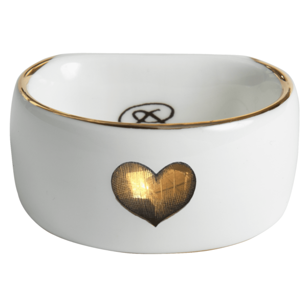 gold love heart napkin ring by rory dobner