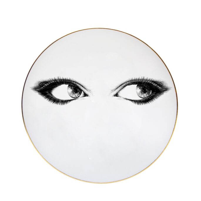 eyes looking right plate by rory dobner