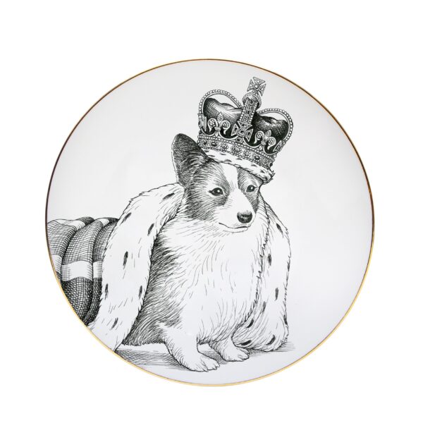 Platinum Jubilee Corgi Plate