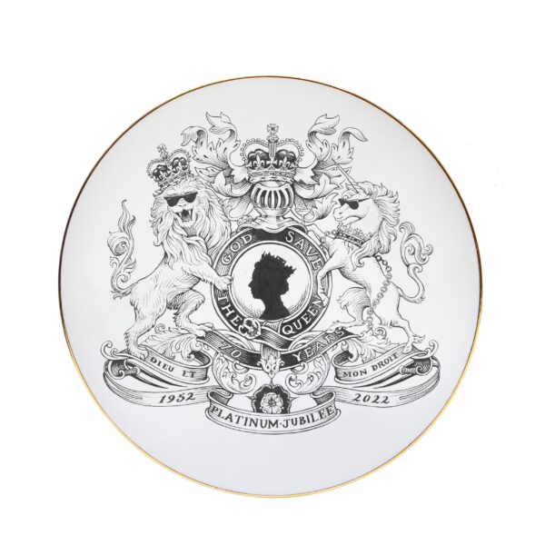 Platinum Jubilee God Save The Queen Crest Plate