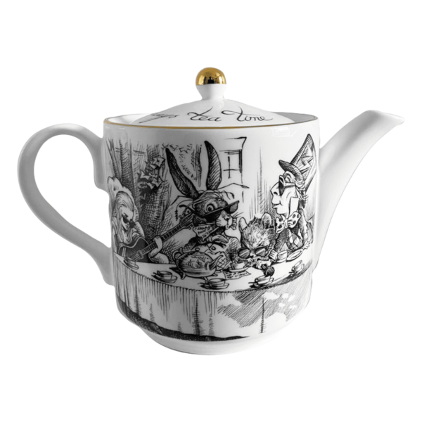 Alice in Wonderland Mad Hatter tea party Round Teapot