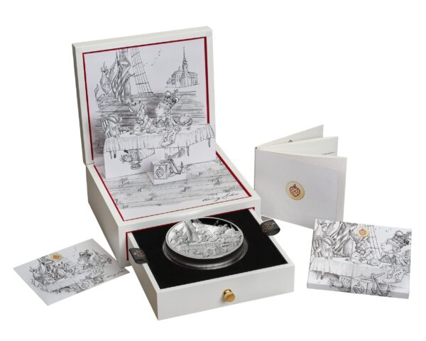 2023 Alice's Tea Party 1kg Silver Proof Coin - Image 3