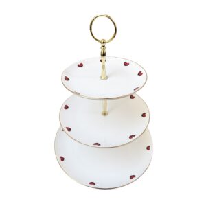 Red heart cake stand